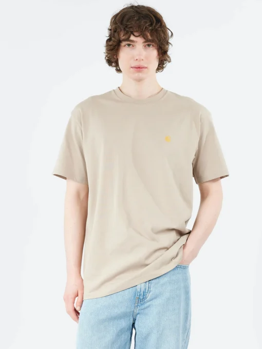 Hot - S/S Chase T-Shirt in Dusky Beige T-Shirts