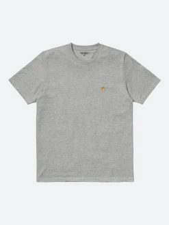Fashion - S/S Chase T-Shirt in Grey Heather/Gold T-Shirts