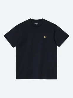 Sale - S/S Chase T-Shirt in Dark Navy/Gold T-Shirts