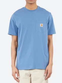 Outlet - S/S Pocket T-Shirt in Blue Iris T-Shirts