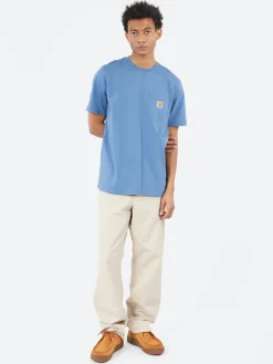 Outlet - S/S Pocket T-Shirt in Blue Iris T-Shirts