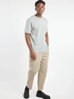 Fashion - S/S Pocket T-Shirt in Grey Heather T-Shirts