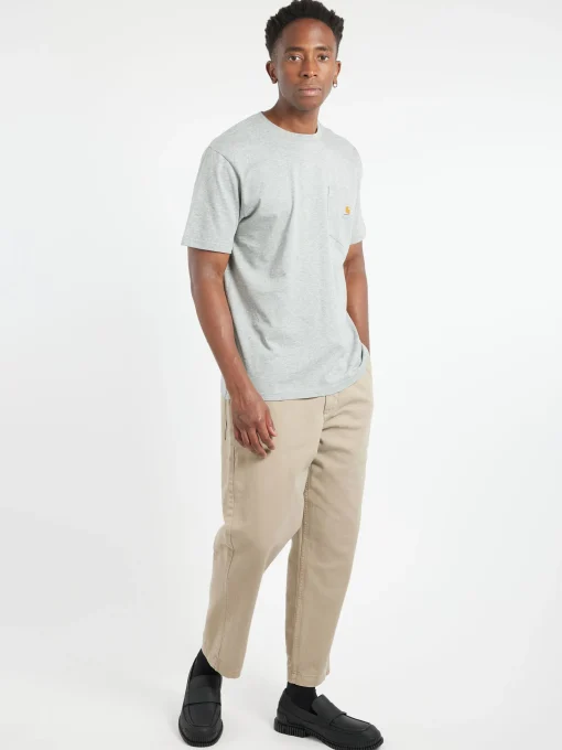 Fashion - S/S Pocket T-Shirt in Grey Heather T-Shirts