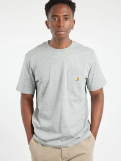 Fashion - S/S Pocket T-Shirt in Grey Heather T-Shirts