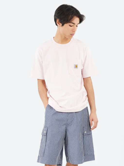 Sale - S/S Pocket T-Shirt in Air Pink T-Shirts