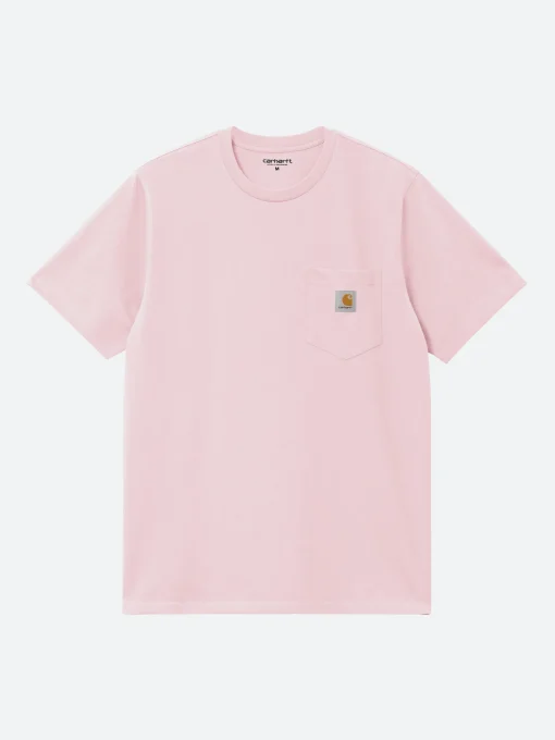 Sale - S/S Pocket T-Shirt in Air Pink T-Shirts