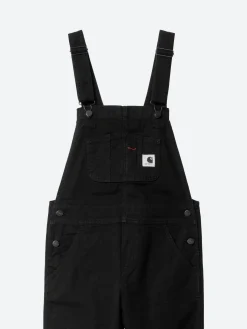 Outlet - W Bib Overall in Black Rinse Women Overalls & Jumpsuits