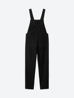 Outlet - W Bib Overall in Black Rinse Women Overalls & Jumpsuits