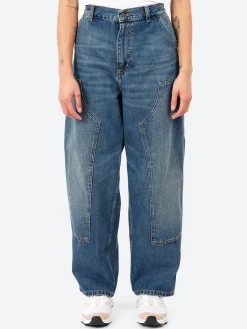 Online - W' Brandon Double Knee Pant in Dark Used Wash Women Pants | Denim