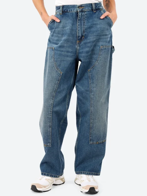 Online - W' Brandon Double Knee Pant in Dark Used Wash Women Pants | Denim