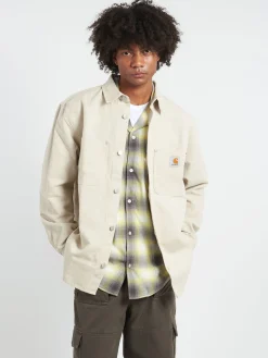 Outlet - Walter Linen Shirt Jacket in Natural Outerwear
