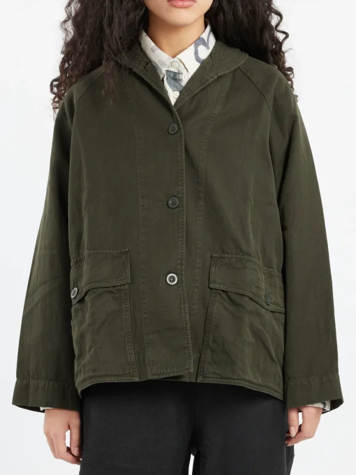 Online - Mathilde Jacket in Dark Khaki Women Outerwear