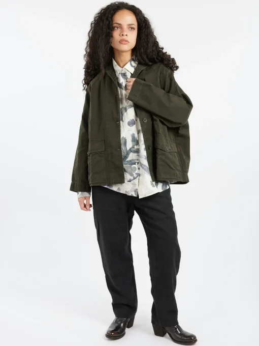 Online - Mathilde Jacket in Dark Khaki Women Outerwear