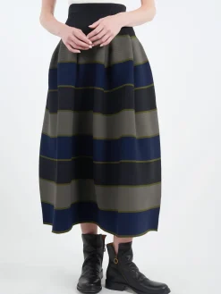 Discount - Pottery Skirt in Black Multi Women Skirts