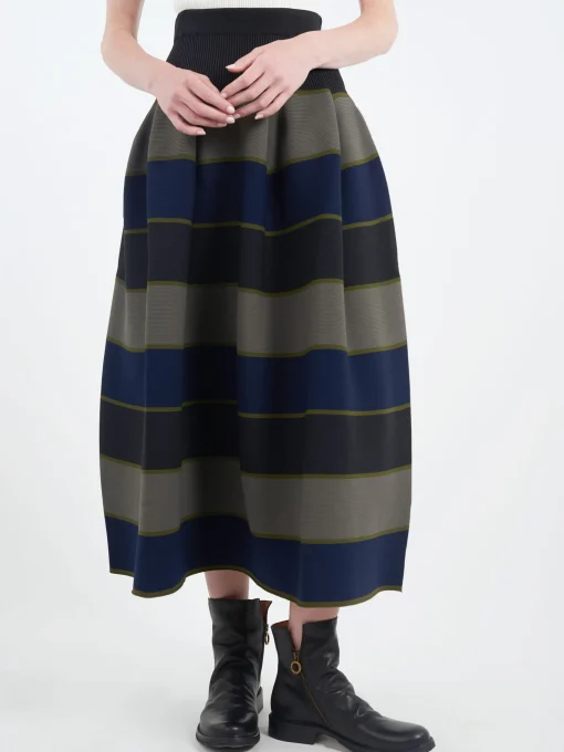 Discount - Pottery Skirt in Black Multi Women Skirts