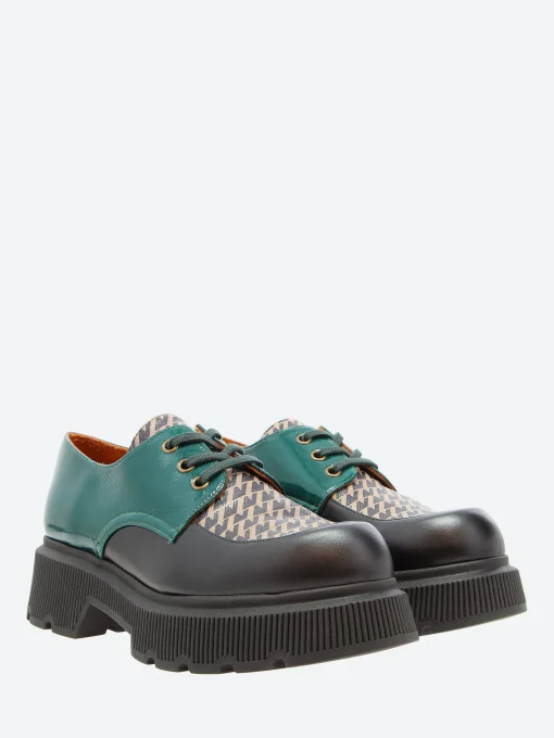Clearance - Qamba in Black and Forest Women Shoes