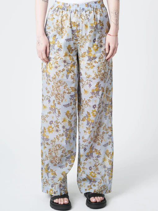 New Chloé Stora - Rougail Pant in Bleu Fleurs (Blue Floral) Women Pants