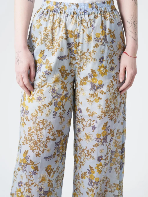 New Chloé Stora - Rougail Pant in Bleu Fleurs (Blue Floral) Women Pants