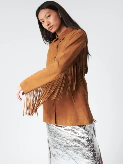 Outlet Chloé Stora - Uliana Suede Jacket in Women Overalls & Jumpsuits | Outerwear