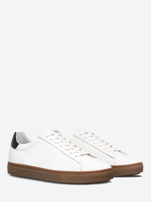 Outlet - Bradley in White, Black and Gum Sneakers