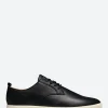 Discount - Ellington Leather in Black Milled Tumbled Sneakers
