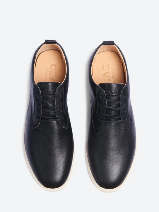 Discount - Ellington Leather in Black Milled Tumbled Sneakers