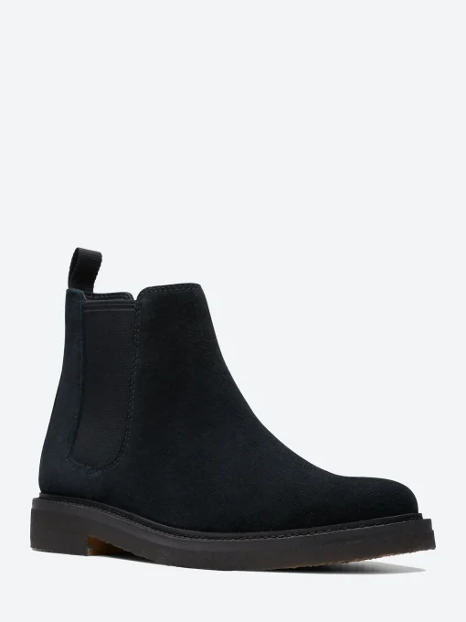 New - Clarkdale Easy in Black Suede Boots