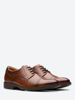 Clearance - Eldredge Cap in Dark Tan Shoes | Lace-Up Shoes