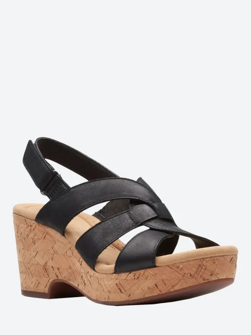 Discount - Giselle Beach in Black Leather Women Overalls & Jumpsuits | Sandals