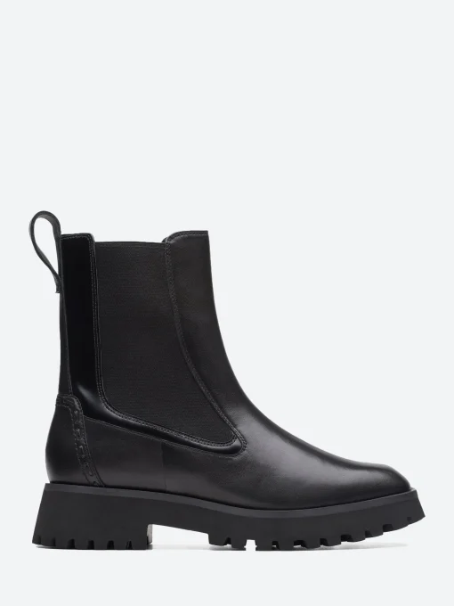Outlet - Stayso Rise Chelsea Boots in Black Leather Women Overalls & Jumpsuits | Boots