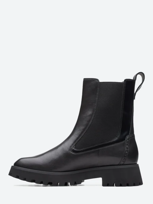 Outlet - Stayso Rise Chelsea Boots in Black Leather Women Overalls & Jumpsuits | Boots