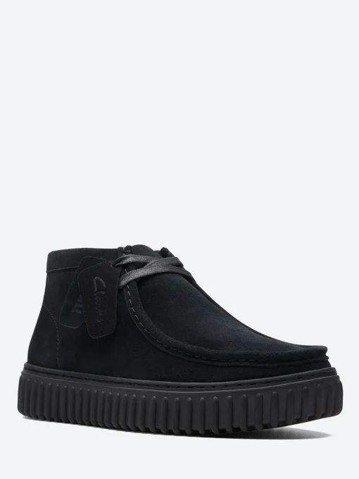 Sale - Torhill Hi in Black Suede Shoes | Lace-Up Shoes