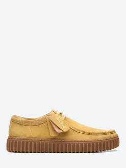 Clearance - Torhill Lo in Golden Tan Suede Shoes | Lace-Up Shoes