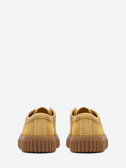 Clearance - Torhill Lo in Golden Tan Suede Shoes | Lace-Up Shoes