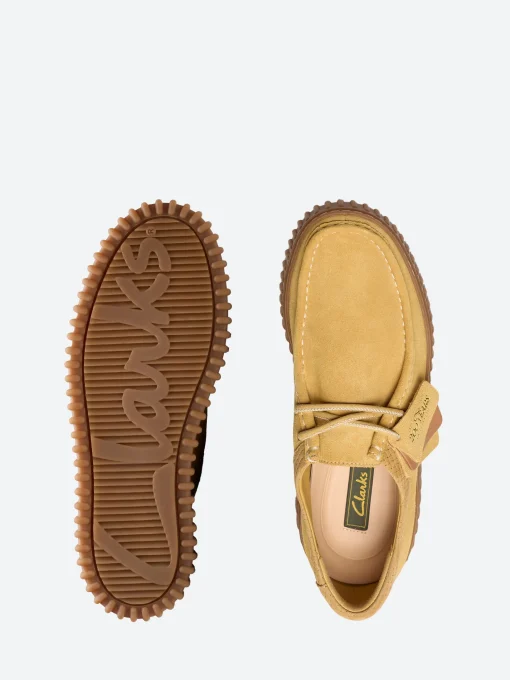 Clearance - Torhill Lo in Golden Tan Suede Shoes | Lace-Up Shoes
