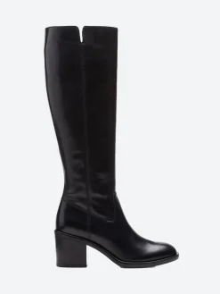 Best - Valvestino Hi in Black Leather Women Overalls & Jumpsuits | Heels