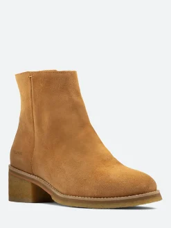 Clearance - Amara Crepe in Tan Suede Women Overalls & Jumpsuits | Heels