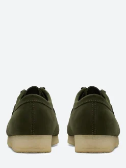 Discount - Men's Wallabee in Forest Green Suede Shoes | Lace-Up Shoes