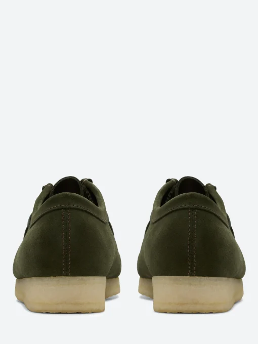 Discount - Men's Wallabee in Forest Green Suede Shoes | Lace-Up Shoes