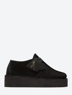 Fashion - Trek Wedge in Black Suede Women Shoes