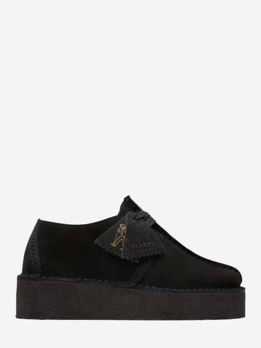 Fashion - Trek Wedge in Black Suede Women Shoes