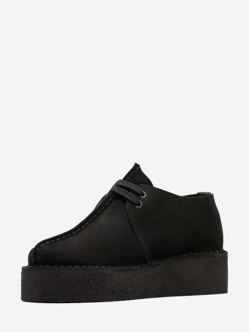 Fashion - Trek Wedge in Black Suede Women Shoes