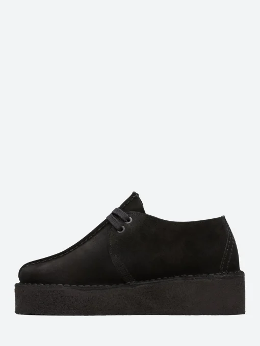 Fashion - Trek Wedge in Black Suede Women Shoes