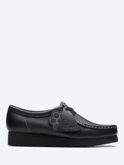 Fashion - Wallabee in Black Tumbled Leather Women Shoes