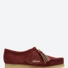 Outlet - Wallabee in Deep Red Suede Women Shoes
