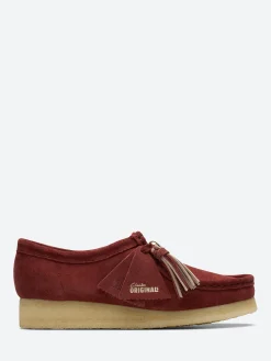 Outlet - Wallabee in Deep Red Suede Women Shoes