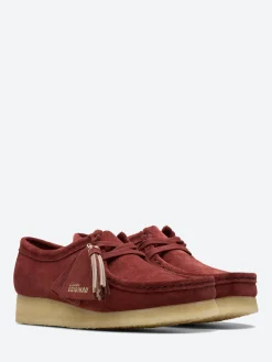 Outlet - Wallabee in Deep Red Suede Women Shoes