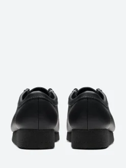 Fashion - Wallabee in Black Tumbled Leather Women Shoes