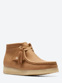 New - Women's Wallabee Boot in Mid Tan Leather Women Overalls & Jumpsuits | Boots