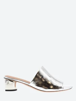 Clearance - Leo in Silver Women Slides | Sandals